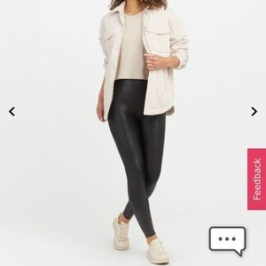 Spanx Faux Leather Leggings- excellent condition